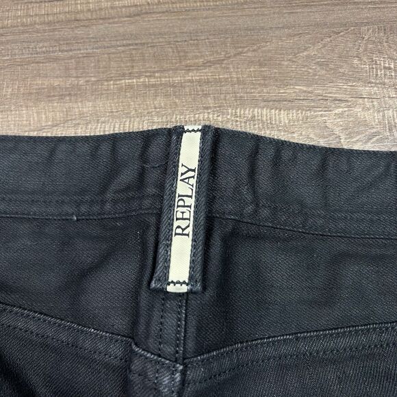 Replay Jeans Black Slim Fit Black Size 32x30 - Picture 13 of 14